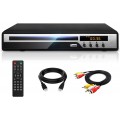 Ceihoit DVD Player for TV with HDMI AV Output, USB Input, HD1080P DVD CD Player, Built-in PAL NTSC System, All Region Free, HDMI/ AV Cable Included